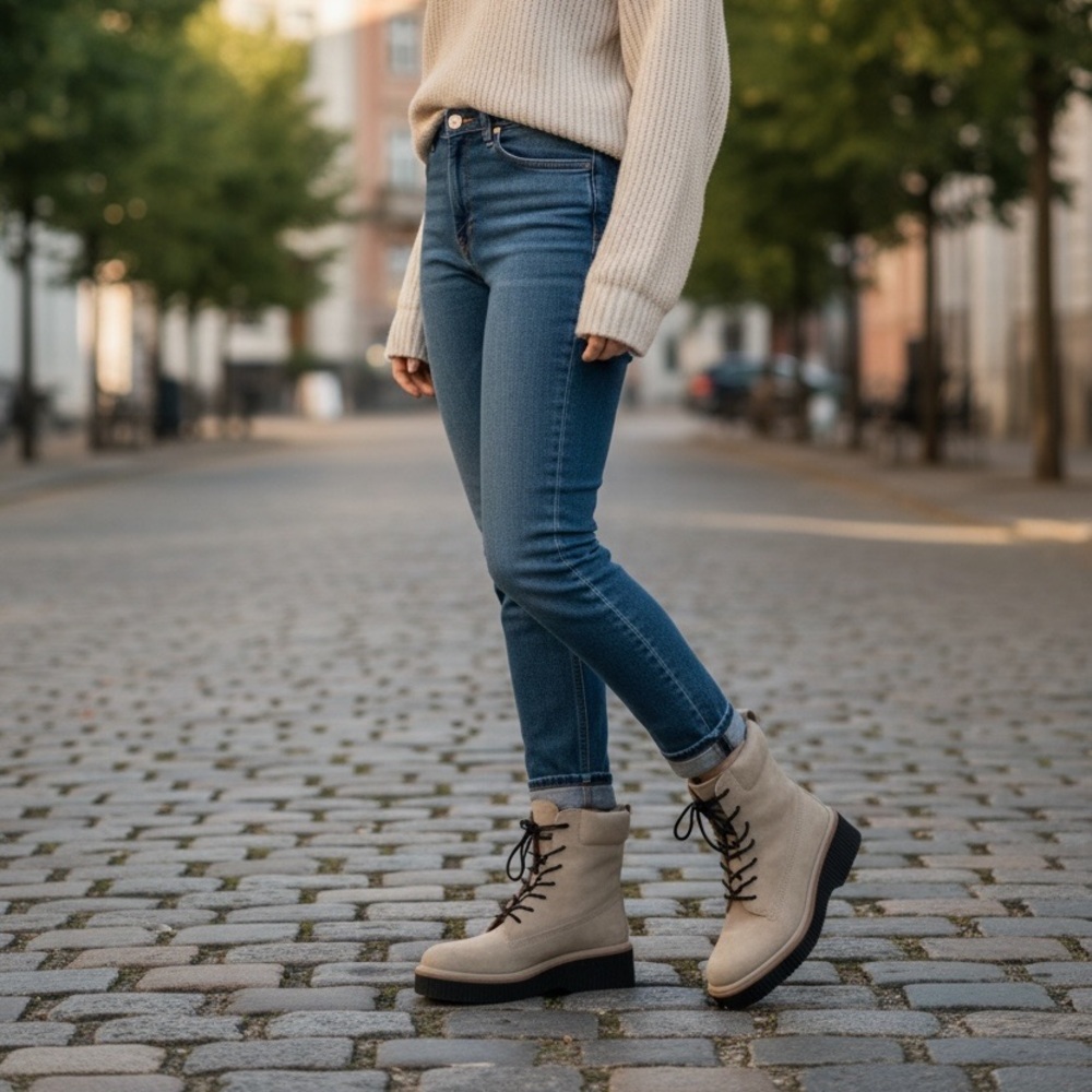 Rag & Bone Sloane Lace Up Paloma Beige Calf leather / Suede Boots
Size 7